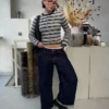 Düşük Bel Wide Leg Kot Pantolonlar