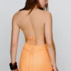Drapeli Mini Elbise