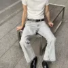 Düz Paça Kot Pantolon – #Bershkastyle – Erkek