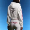 Ed Hardy X Bershka Desenli Kapüşonlu Sweatshirt – Kadın