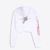 Ed Hardy X Bershka Desenli Kapüşonlu Sweatshirt – Kadın