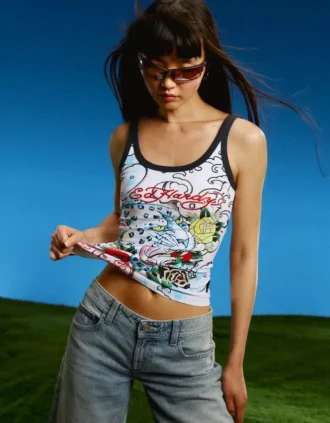 Ed Hardy X Bershka Desenli Yelek