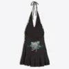 Ed Hardy X Bershka Halter Mini Elbise