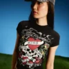 Ed Hardy X Bershka Kısa Kollu Baskılı T-Shirt