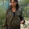 Faux Leather Balon Ceket