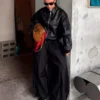 Faux Leather Ceket