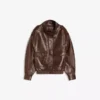 Faux Leather Huni Yaka Ceket