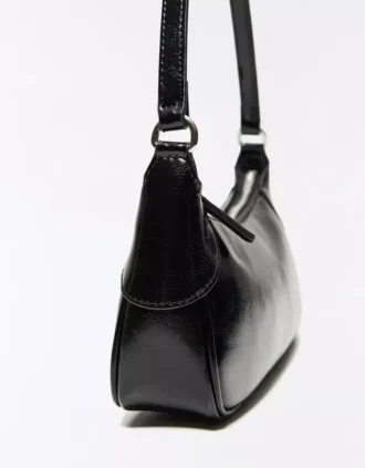 Faux Leather Omuz Çantası