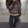 Faux Leather Pileli Ceket – Ceketler ve Trençkotlar