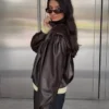 Faux Leather Pileli Ceket – Ceketler ve Trençkotlar