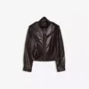 Faux Leather Pileli Ceket