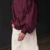 Fermuarlı Baskılı Sweatshirt