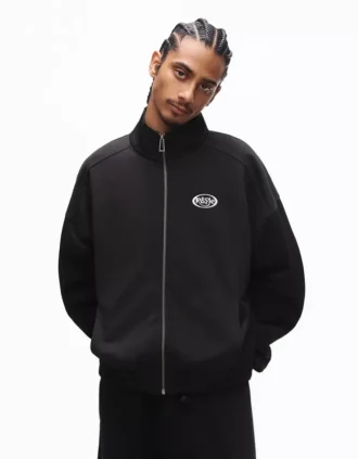 Fermuarlı Baskılı Sweatshirt – Sweatshirtler ve Kapüşonlular – Erkek
