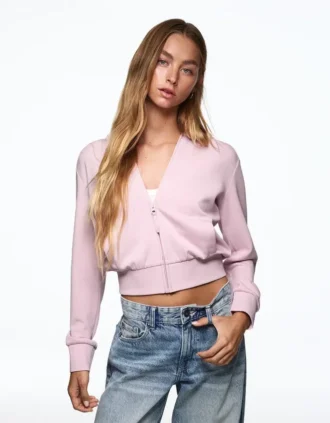 Fermuarlı Kapüşonlu Sweatshirt