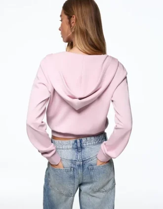 Fermuarlı Kapüşonlu Sweatshirt