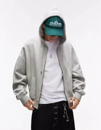 Fermuarlı Kapüşonlu Sweatshirt – Sweatshirtler ve Kapüşonlular