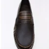 Fırçalanmış Detaylı Büzgülü Loafer
