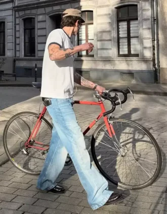 Geniş Paça Bol Kesim Kot Pantolon