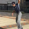 Geniş Paça Bol Kesim Kot Pantolon