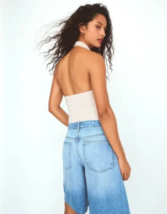Halter Yaka Bodysuit