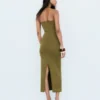 Halter Yaka Midi Elbise