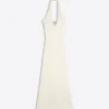 Halter Yaka Midi Elbise