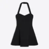 Halter Yaka Mini Elbise