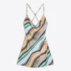 Halter Yaka Mini Elbise
