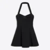 Halter Yaka Mini Elbise