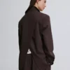 Çift Düğmeli Çizgili Blazer – Ceketler ve Trençkotlar