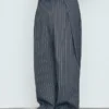 Çift pensli süper baggy pantolonlar