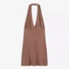 Çivili Halter Mini Elbise