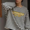 Çizgili Bisiklet Yaka Sweatshirt – Sweatshirtler ve Kapüşonlular