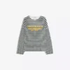 Çizgili Bisiklet Yaka Sweatshirt – Sweatshirtler ve Kapüşonlular