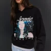 Jennie Ruby Desenli Kapüşonlu Sweatshirt – Kadın