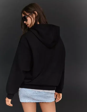 Jennie Ruby Desenli Kapüşonlu Sweatshirt – Kadın