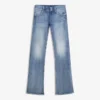Kapaklı Düşük Bel Bootcut Kot Pantolonlar