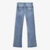 Kapaklı Düşük Bel Bootcut Kot Pantolonlar