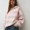 Kapüşonlu Baskılı Sweatshirt