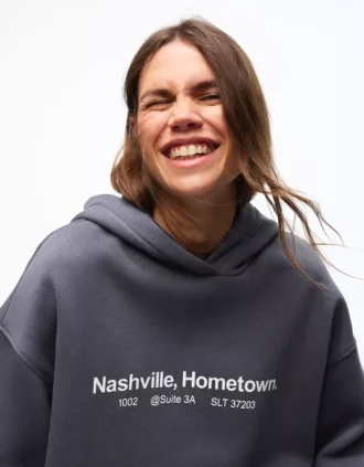 Kapüşonlu Baskılı Sweatshirt – Üst Giyim ve Bodyler
