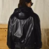 Kapüşonlu Faux Leather Ceket – Ceketler