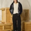 Kapüşonlu Faux Leather Ceket – Ceketler