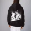Kapüşonlu Titanic Desenli Kapüşonlu Sweatshirt