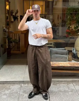 Kareli Jogger Pantolonlar