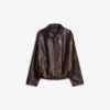 Kemerli Faux Leather Bomber Ceket – Ceketler ve Trençkotlar