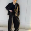 Kemerli Tailored Barrel Pantolonlar – Pantolonlar