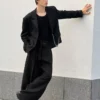 Kemerli Tailored Barrel Pantolonlar – Pantolonlar