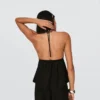 Keten Karışımlı Halter Yelek – #Bershkastyle – Kadın