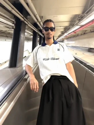 Kontrastlı Retro Spor Polo Gömlek – T-shirtler ve Polo Yaka Tişörtler
