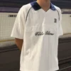 Kontrastlı Retro Spor Polo Gömlek – T-shirtler ve Polo Yaka Tişörtler